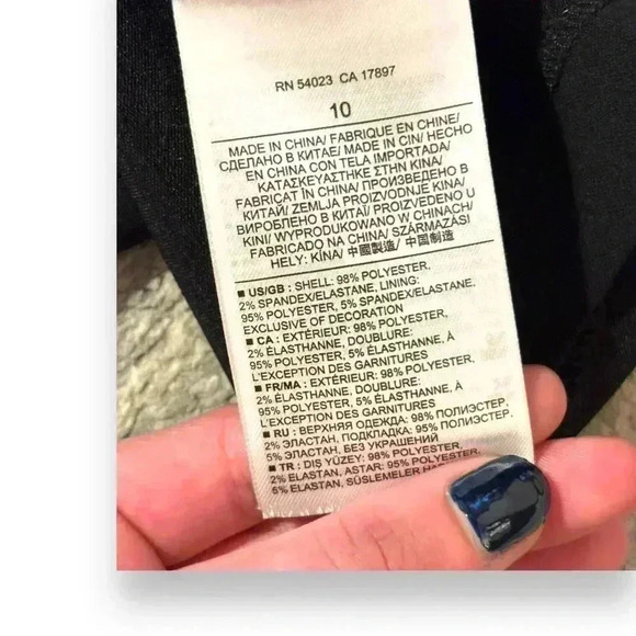 Women's BR Monogram sleeveless cutout sheath dress in black/white size 10 - Picture 6 of 15